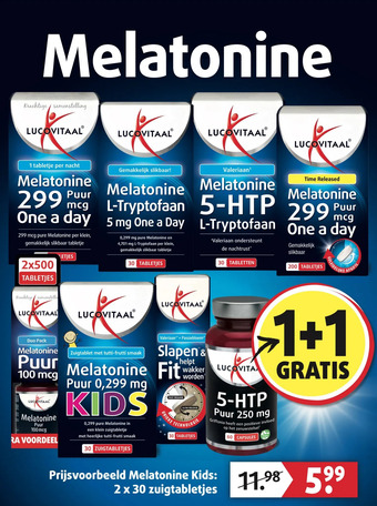 Lucovitaal Melatonine aanbieding
