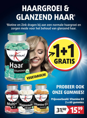 Lucovitaal Haargroei & glanzend haar aanbieding