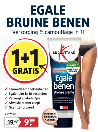 Lucovitaal Egale bruine benen aanbieding