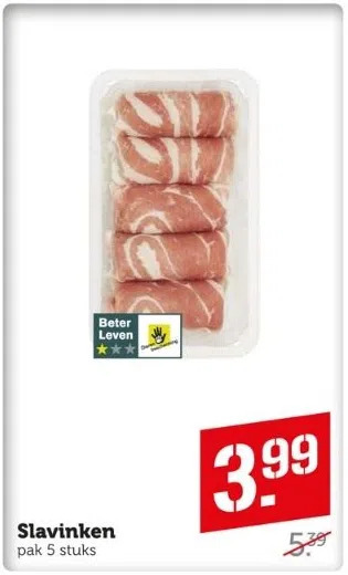 Coop Slavinken aanbieding