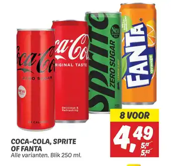 Dekamarkt Coca-cola, sprite of fanta aanbieding