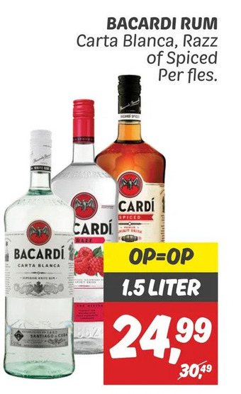 Dekamarkt Bacardi rum aanbieding