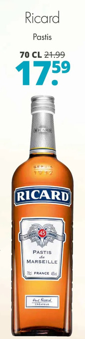 Mitra Ricard pastis aanbieding