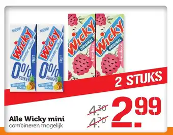 Coop Alle Wicky mini 2 st aanbieding