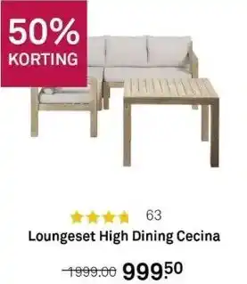 Karwei Loungeset high dining cecina aanbieding