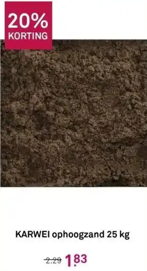 Karwei Karwei ophoogzand 25 kg aanbieding