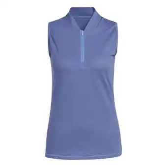 Decathlon Adidas w ottoman sl mouwloze dames polo blauw navy aanbieding