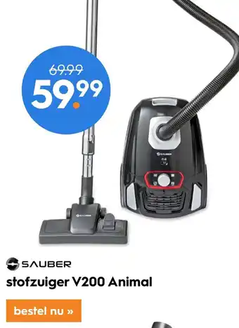 Blokker Sauber stofzuier V200 Animal aanbieding