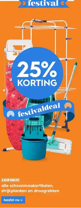 Blokker Leifheit - 25% KORTING! aanbieding