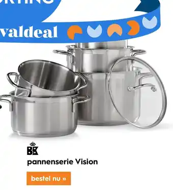 Blokker BK Blue Label - Pannenserie Vision - 25% KORTING! aanbieding