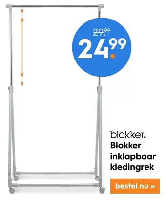 Blokker Blokker Inklapbaar kledingrek aanbieding