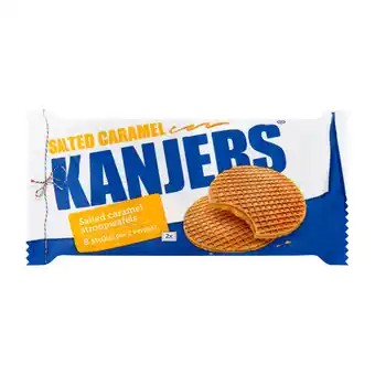 Jumbo Kanjers salted caramel stroopwafels 8 stuks 320g aanbieding