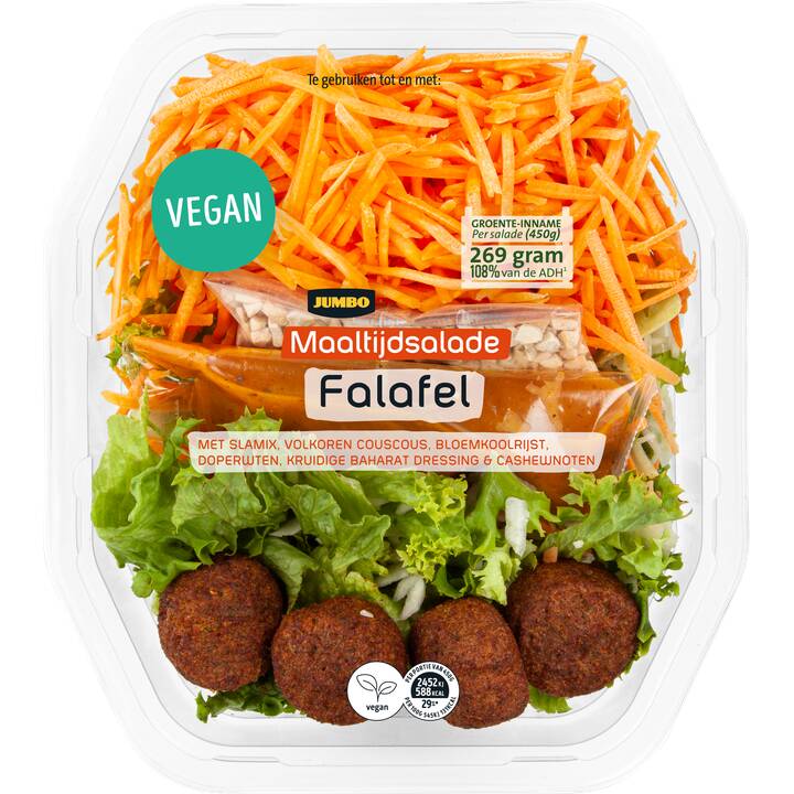 Jumbo maaltijdsalade falafel 450g aanbieding bij Jumbo