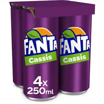 Jumbo Fanta cassis - blik - 4 x 250ml aanbieding