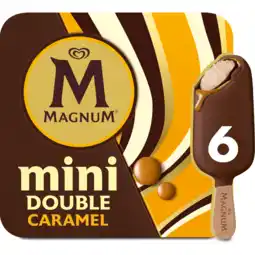 Jumbo Magnum mini ijs double caramel 6 stuks 282g aanbieding