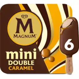 Jumbo Magnum mini ijs double caramel 6 stuks 282g aanbieding