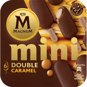 Jumbo Magnum mini ijs double caramel 6 stuks 282g aanbieding