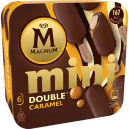 Jumbo Magnum mini ijs double caramel 6 stuks 282g aanbieding