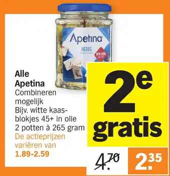 Albert Heijn Alle Apetina aanbieding