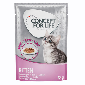 Zooplus 12x85g kitten in saus concept for life kattenvoer aanbieding