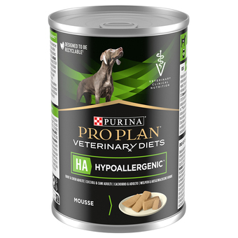 Zooplus Purina pro plan veterinary diets canine mousse hypoallergenic - 400 g aanbieding