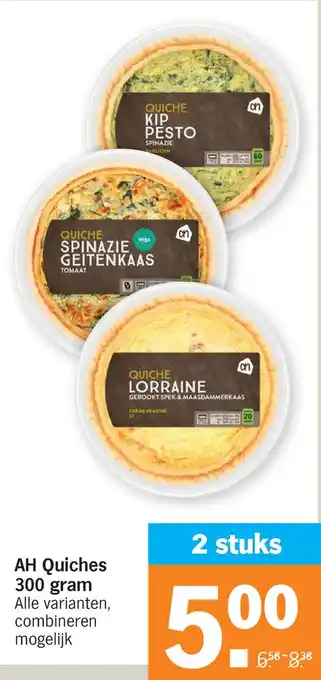 Albert Heijn AH Quiches aanbieding