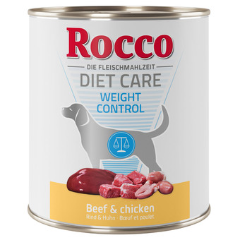 Zooplus Rocco diet care weight control rund & kip 800 g hondenvoer 6 x 800 g aanbieding