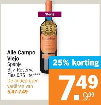 Albert Heijn Alle Campo Viejo aanbieding