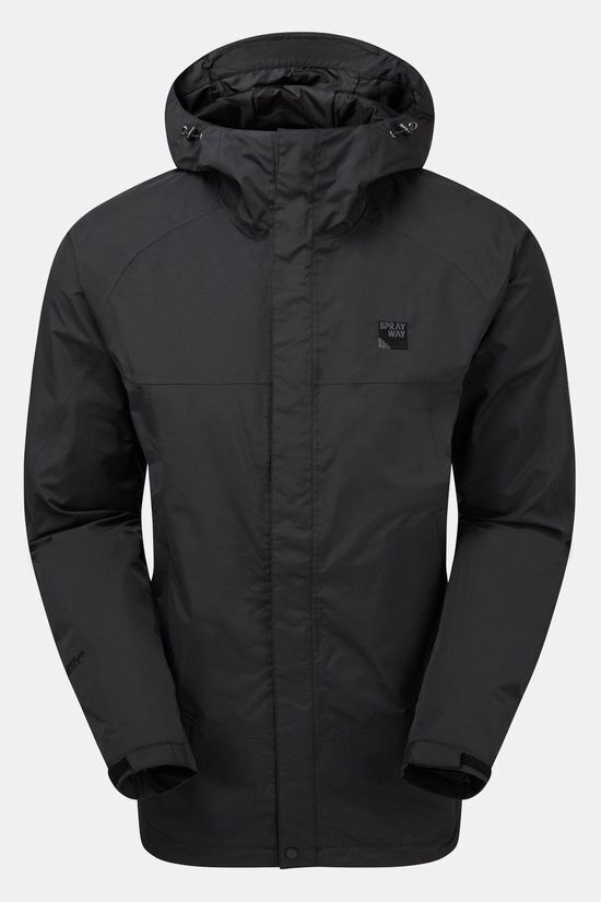 Sprayway santiago hardshell jas zwart aanbieding bij Bever