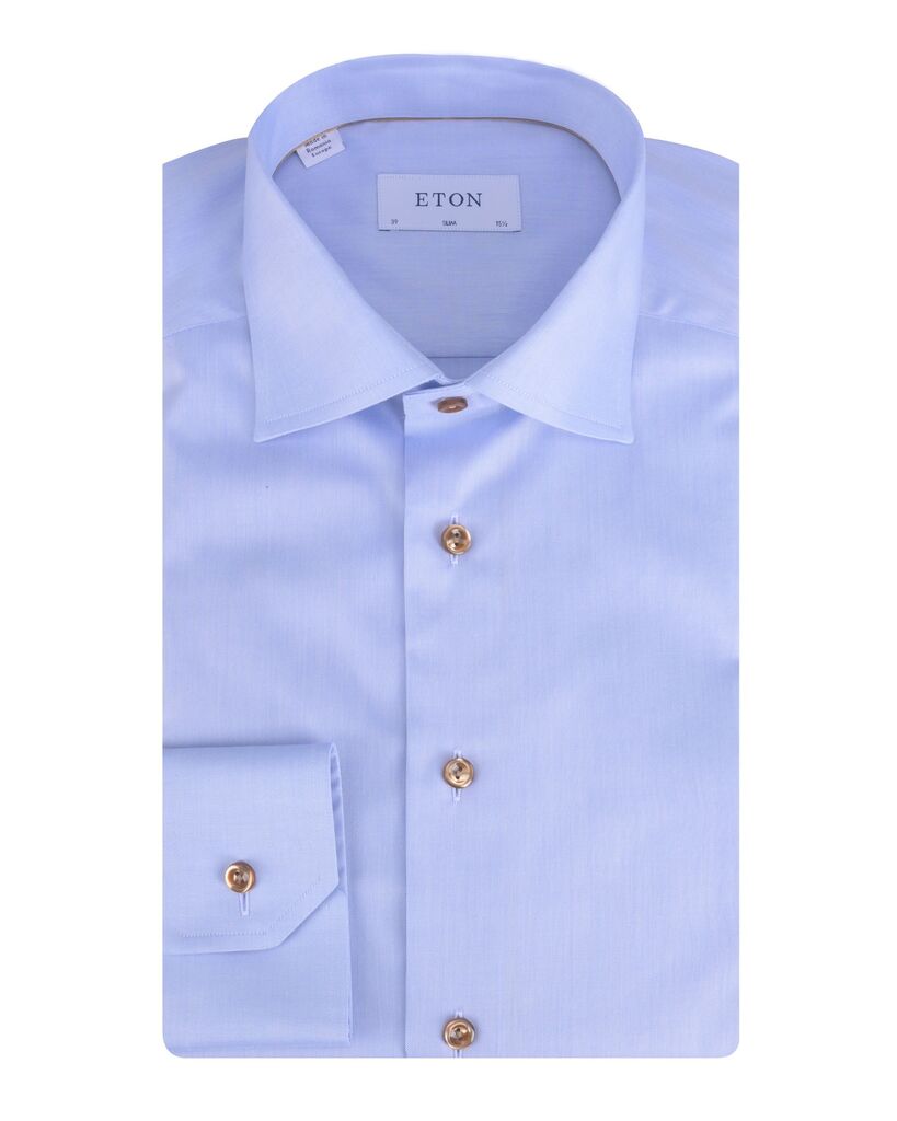 Profuomo slim fit heren overhemd, herringbone, beige