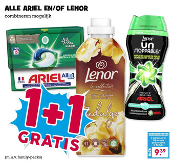 Boon`s Markt Alle ariel en/of lenor aanbieding