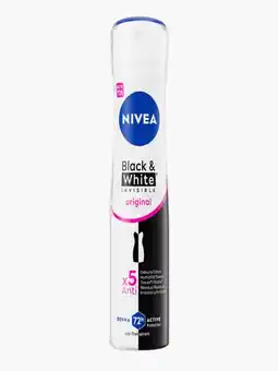 Flink Nivea anti-transpirant black & white invisible original 150ml aanbieding