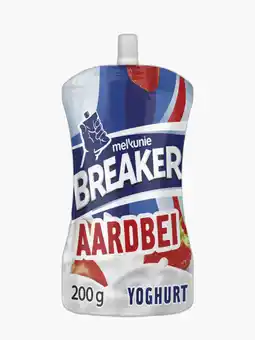 Flink Melkunie breaker aardbei yoghurt 200g aanbieding