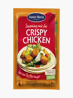 Flink Santa maria seasoning mix for crispy chicken 50g aanbieding