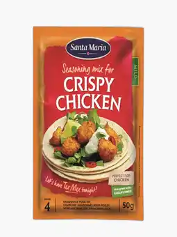 Flink Santa maria seasoning mix for crispy chicken 50g aanbieding