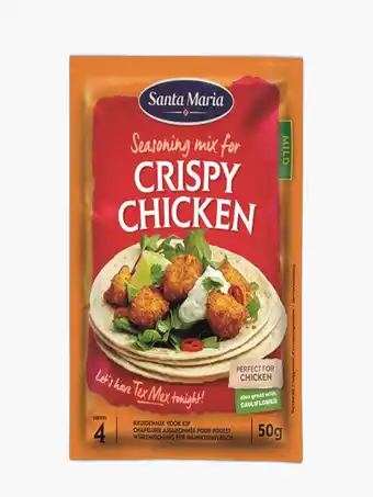 Flink Santa maria seasoning mix for crispy chicken 50g aanbieding