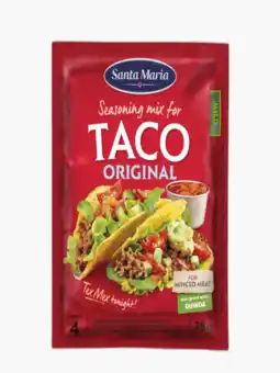 Flink Santa maria taco seasoning mix original 28g aanbieding