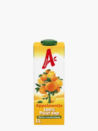 Flink Appelsientje sinaasappelsap met vruchtvlees 1l aanbieding