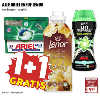 MCD Supermarkt Alle ariel en/of lenor aanbieding