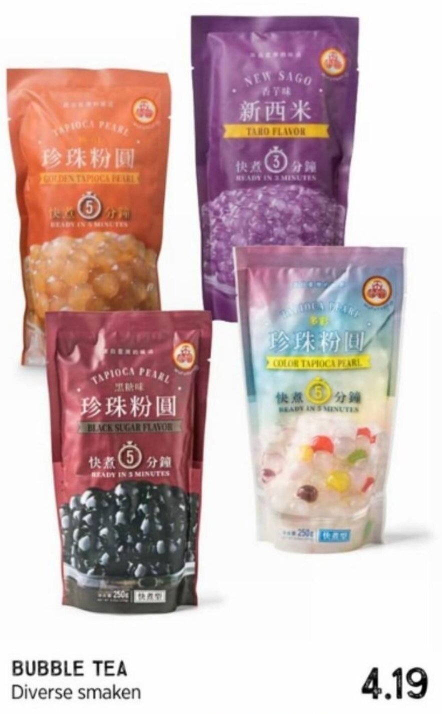 BUBBLE TEA Diverse smaken aanbieding bij Xenos