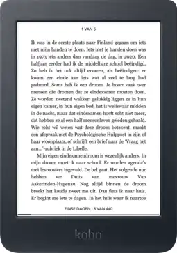 MediaMarkt Kobo nia zwart - 6 inch 8 gb (ongeveer 6.000 e-books) aanbieding