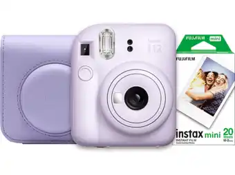 MediaMarkt Fujifilm instax mini 12-bundel paars aanbieding