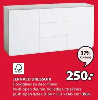 Jysk JERNVED DRESSOIR aanbieding