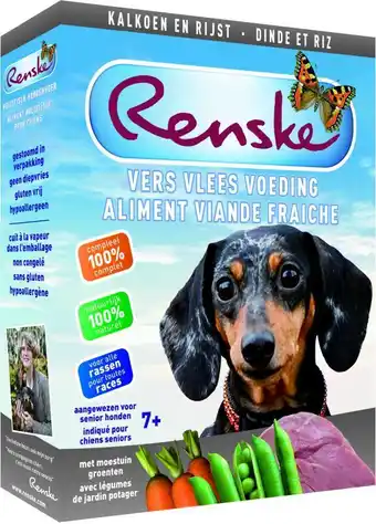 Welkoop Renske vers vlees voeding volwassen - hondenvoer - kalkoen - 395 gram aanbieding