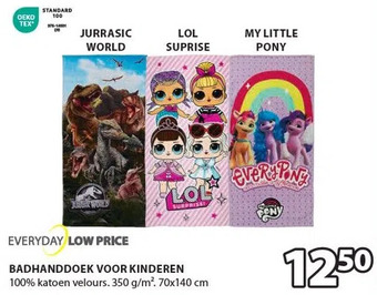 Jysk Badhanddoek voor kinderen aanbieding