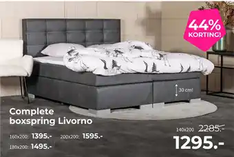 Matrasconcurrent Complete boxspring livorno aanbieding