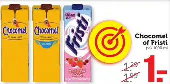 Coop Chocomel of fristi 1000ml aanbieding