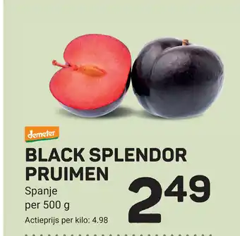 Ekoplaza BLACK SPLENDOR PRUIMEN Spanje per 500 g aanbieding