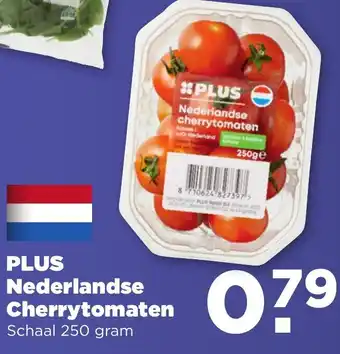 PLUS PLUS Nederlandse cherrytomaten 250gram aanbieding