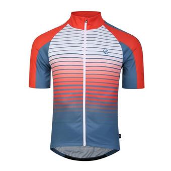 Decathlon Aep virtuous wandelfleece met korte mouwen en volledige rits voor heren - blauw aanbieding